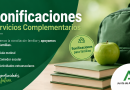 Bonificaciones servicios aula matinal, comedor y actividades extraescolares.